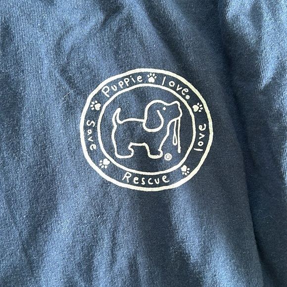 Puppie love long sleeve navy and camouflage shirt - Picture 4 of 5